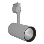 Ledvance Spot LED sur rail D85 Gris 35W 2660lm 24D - 930 Blanc Chaud | Meilleur rendu des couleurs 