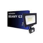 Noxion Projecteur LED Beamy G3 30W 3300lm 110D - 830 Blanc Chaud | IP65 - Détecteur De Mouvement Et De Lumière - Symétrique