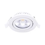 Noxion LED inclinable Slim Spot Blanc Ronde 6W 520lm 60D - 927 Blanc Très Chaud | 85mm - IP54 - Dimmable - Meilleur rendu des couleurs