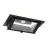 Downlight LED Murwasher Mury Maxi Noir 46W 6050lm 70x75D - 830 Blanc Chaud - 238x145mm