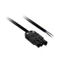 Power Cable EPCOM/3 2x1mm 0.5m Male Black Ultrasonic 