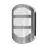 Ledvance LED Wandlamp Endura Stijl Plate Roestvrij Staal 12W 600lm - 830 Warm Wit 