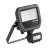 Ledvance LED Breedstraler Aluminium Zwart 8W 1100lm 100D - 830 Warm Wit | IP65 - Bewegings- En Lichtsensor - Symmetrisch