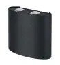 Ledvance Endura Stijl Alu Deco Wandlamp Donker Grijs Up & Down 11W 550lm - 830 Warm Wit 