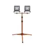 Ledvance LED Breedstraler Bouwlamp Driepoot Donker Grijs 2X50W 9000lm 120D - 840 Koel Wit | IP65 - Symmetrisch