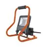 Ledvance LED Breedstraler Bouwlamp Donker Grijs 50W 4500lm 110D - 840 Koel Wit | IP54 - 2 Power Outlets - Symmetrisch