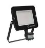 Ledvance LED Breedstraler Compact Zwart 50W 4500lm 100D - 830 Warm Wit | IP65 - Symmetrisch - Bewegings- en lichtsensor