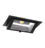 LED Downlight Wandwasher Wandy Maxi Zwart 46W 6050lm 70x75D - 830 Warm Wit - 238x145mm