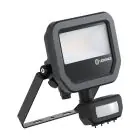 Ledvance LED Breedstraler Aluminium Zwart 8W 1100lm 100D - 830 Warm Wit | IP65 - Bewegings- En Lichtsensor - Symmetrisch