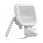 Ledvance Projecteur LED Aluminium Blanc 8W 1100lm 100D - 830 Blanc Chaud | IP65 - Détecteur De Mouvement Et De Lumière - Symétrique