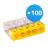 Lot 100x Wago 2273-205 Bornes de raccordement à levier Compact | 5 Câble connexion - 