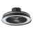 Eglo Ventilateur Vallonia 1 ABS Matt Noir 31.7W 3200lm - 827-865 Variable Blanc + RGB | Dimmable