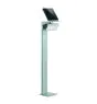 Steinel LED Lampadaire extérieur XSolar GL-S Post Argent 150lm - 840 Blanc Froid| Solar - Détecteur de Mouvement et de Lumière 