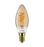 Philips MASTER Value LED Bougie E14 Vintage Filament Dorée 2.5W 136lm – 818 Blanc Très Chaud | Dimmable - Équivalent 15W