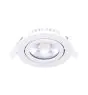 Noxion LED Inclinable Slim Spot Blanc Ronde 6W 350lm 60D - 920-930 Dim To Warm | 85mm - IP54 - Dimmable - Meilleur Rendu Des Couleurs