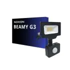 Noxion Projecteur LED Beamy G3.1 Noir 10W 1100lm 100D - 840 Blanc Froid | IP65 - Détecteur de Mouvement et de Lumière - Symétrique 
