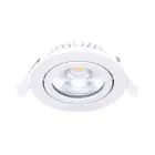 Noxion LED inclinable Slim Spot Blanc Ronde 6W 520lm 60D - 927 Blanc Très Chaud | 85mm - IP54 - Dimmable - Meilleur rendu des couleurs